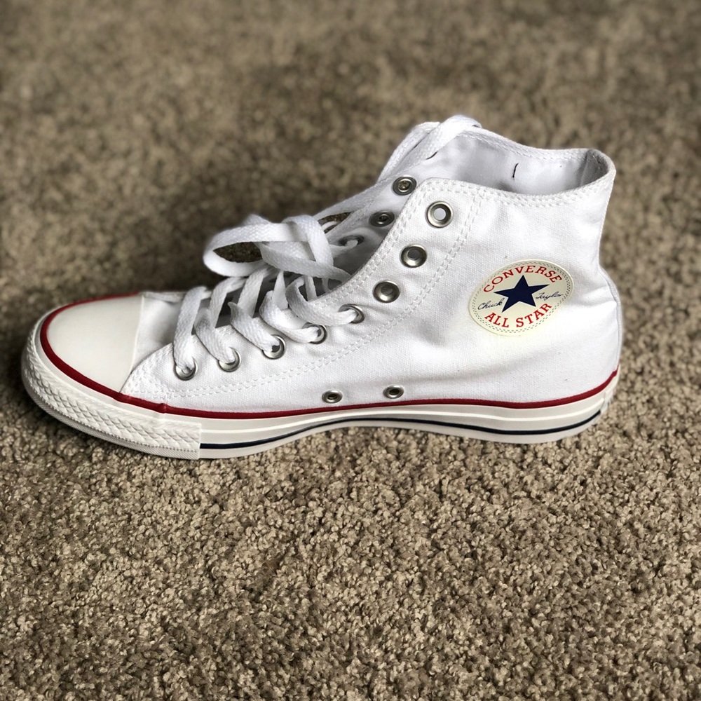 White converse all-star hi-top